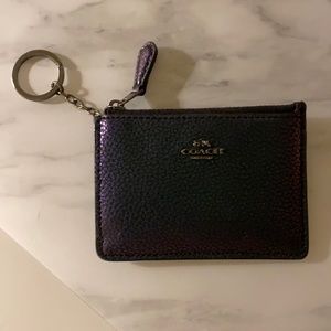 Snakeskin leather coach wallet